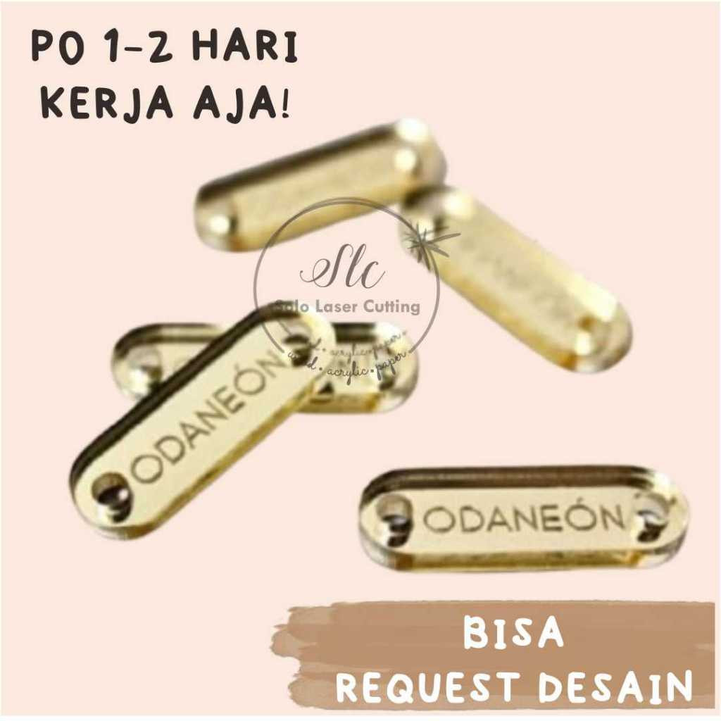 LABEL AKRILIK MIRROR  / LABEL JILBAB/ LABEL HIJAB / LABEL PRODUK MERK / LOGO PRODUK/ CUSTOM LOGO LAB