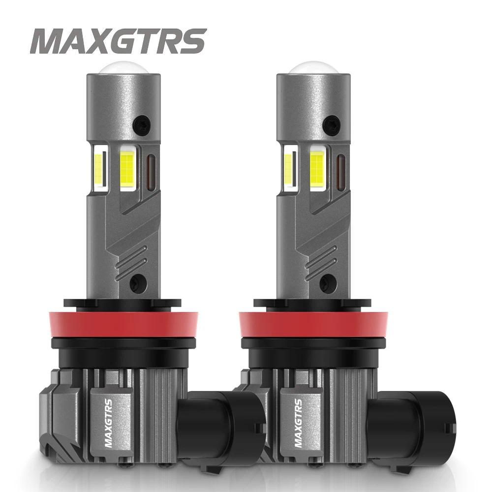 MAXGTRS 2Pcs 3 Sides Glow H8 H11 LED Headlight Bulb 20000LM 9005 HB3 9006 HB4 H9 LED Fog Lamp 6000K 