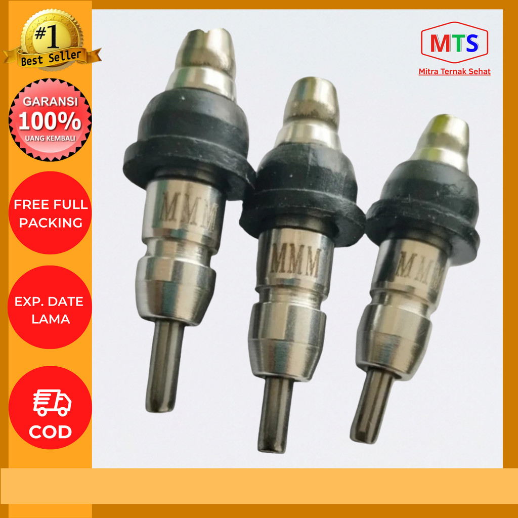 Nipel STAINLESS Nipel Nipple Nepel Niple Drinker, Tempat minum ayam petelur broiler puyuh, Nipel A9,