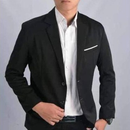 BIG PROMO Jas kantor pria dewasa Jas hitam formal