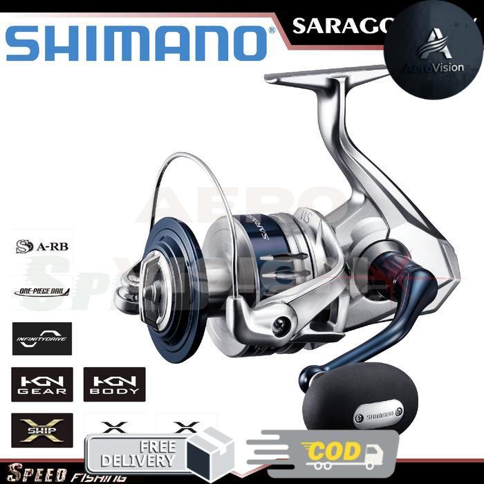Reel SHIMANO Saragosa 2020 SW 5000 6000 8000 10000 14000 PG HG XG Joran Lure - 6000 HG