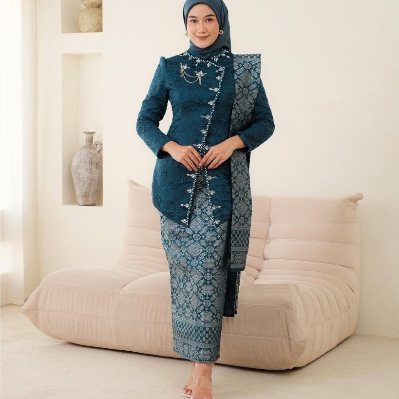 Big Sale Set Kebaya Janggan Modern Kartini Wisuda Lamaran Tunangan Kondangan Bridesmaid Brokat Payet