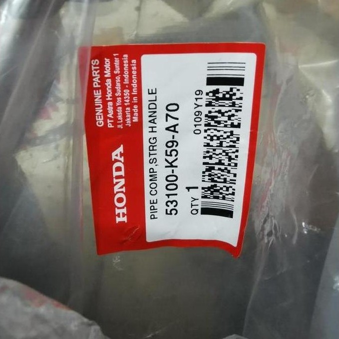STANG STIR VARIO 150 2018 2019 ORIGINAL HONDA