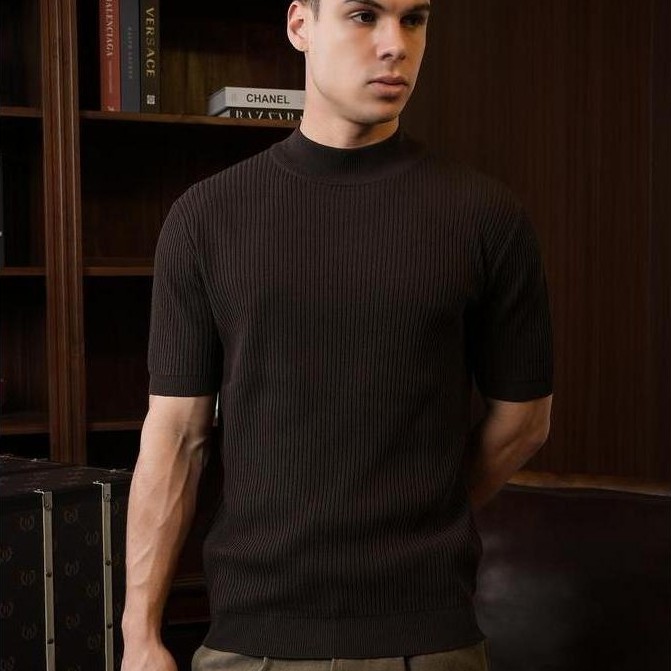 BALVEIN - Korean Knit Polo Shirt / Polo Shirt Pria