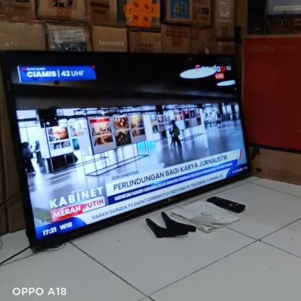 TV LED LG DIGITAL 43 INC SIAP PAKAI TANPA STB KONDISI BEKAS MASIH SEGEL (7581)