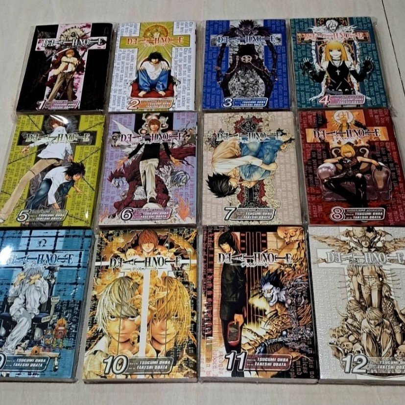 Buku Komik Manga Import Death Note set vol  1 - 12 ( TAMAT ) ORIGINAL Viz Media bahasa English