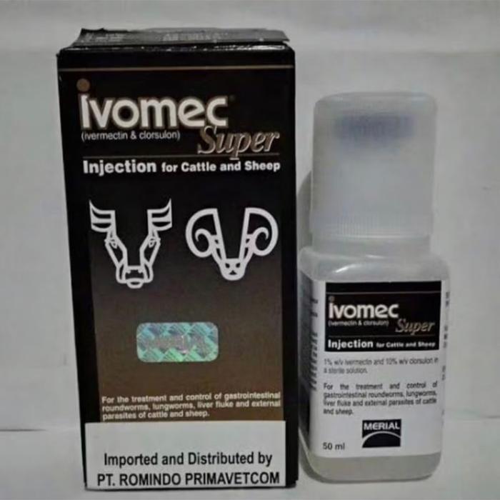 Ivomec Super 50ml Asli Injection Obat Hewan Ternak Sapi Kucing Kelinci Kambing Anjing Babi Ayam Obat