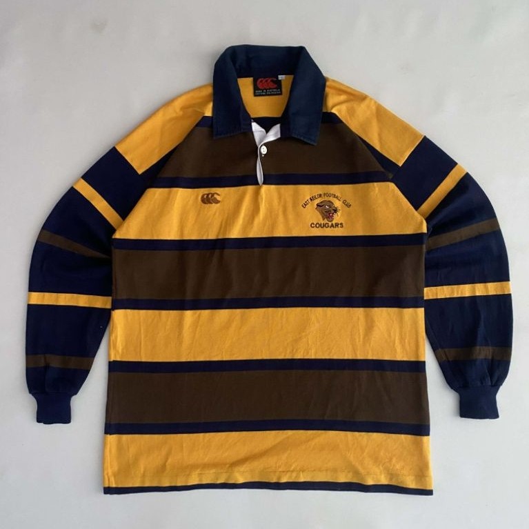 KAOS TSHIRT LONG SLEEVE POLO RUGBY CANTERBURY X COUGARS