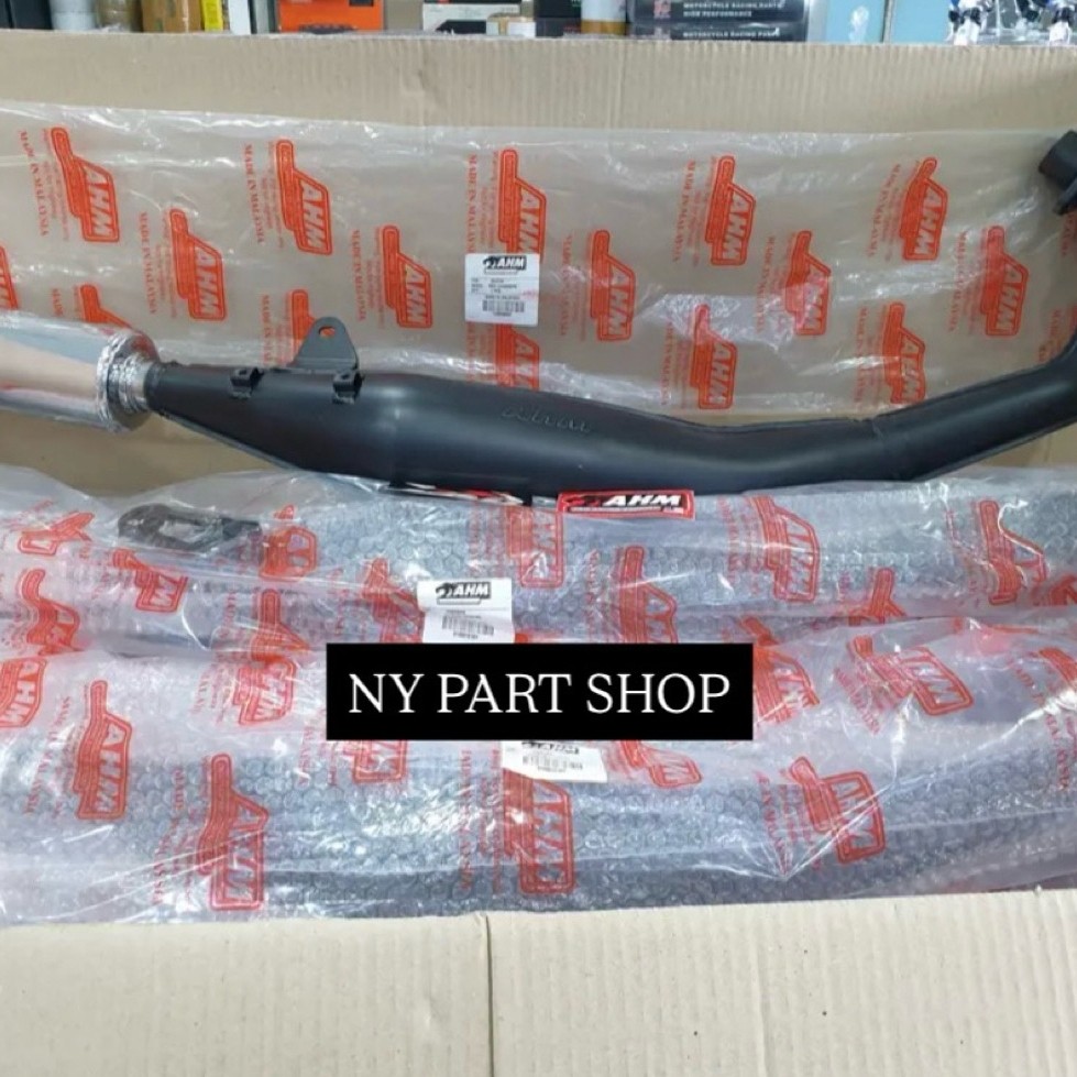 Knalpot AHM FIZR original ampang hoong Malaysia KNALPOT AHM FIZR/SATRIA 2T CHROME ORIGINAL