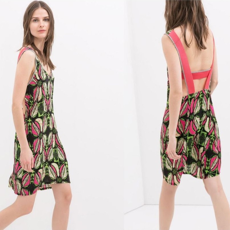 ZARA printed lightweight summer dress