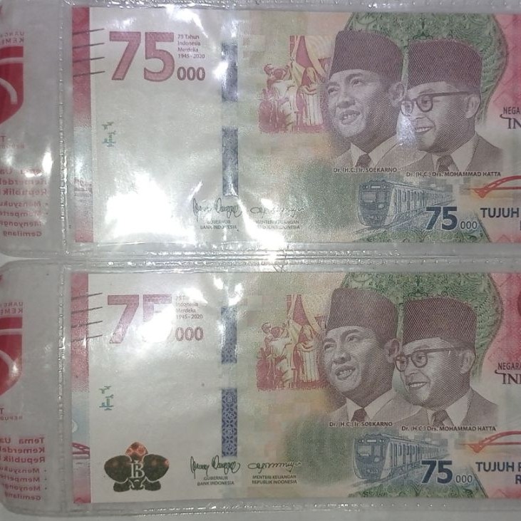 Uang Kertas NKRI Rp 75 Ribu
