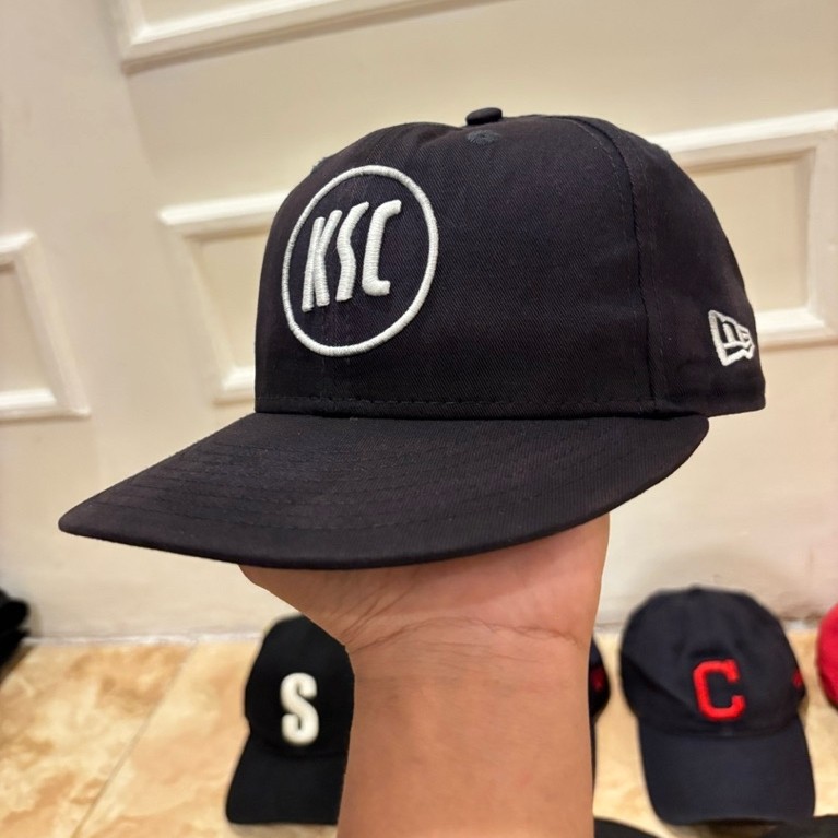 topi second snapback new era KSC stelan navy pekat