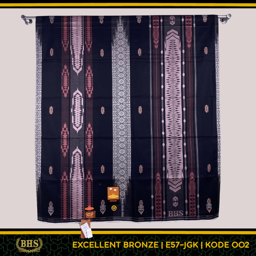 Sarung BHS Excellent Jacquard Bronze Motif E57 Jacquard JGF JGT JGK JSK JGB Bahan Mercerized Cotton 