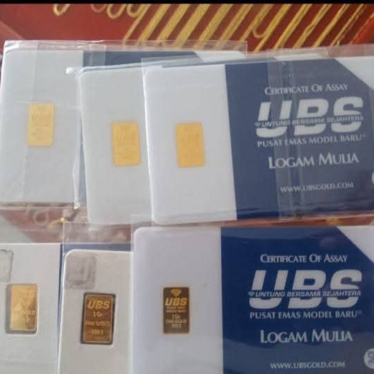 Emas Batangan UBS 1 Gram Murni dengan Sertifikat Asli