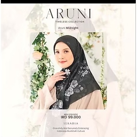 Seradia Hijab segi empat ARUNI