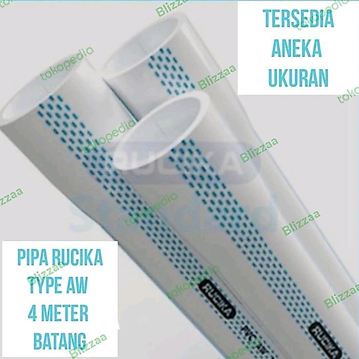 Pipa Rucika 3" Inch Aw Pipa Rucika Aw 3" Per Batang 4 Meter Terbaru 