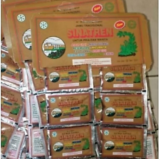Kapsul asam urat cap Kreta Api (sinatren) kemasan hanger isi 20 sachet