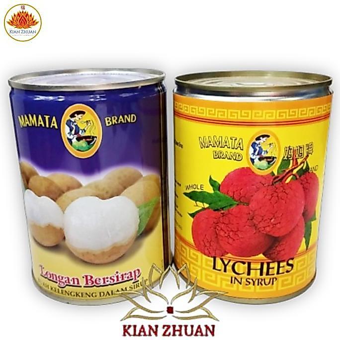 Mamata Aneka Buah Kalengan / Longan/Lengkeng / Lychee/Leci