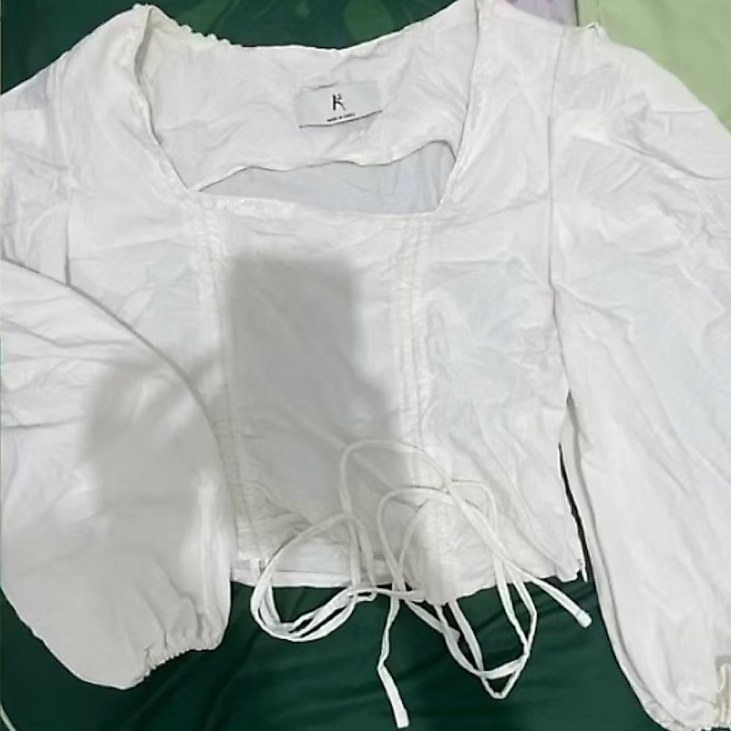blouse korea square neck