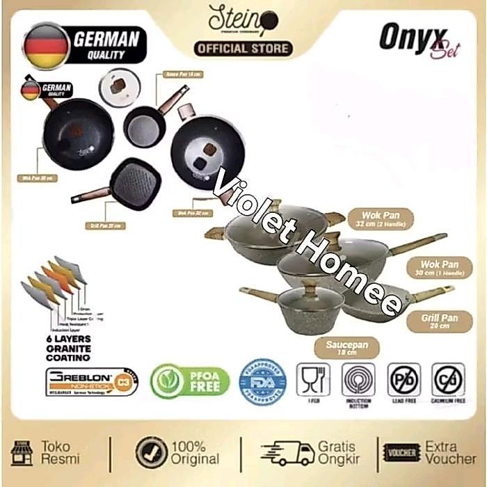 Stein cookware Paket Onyx Granite Series