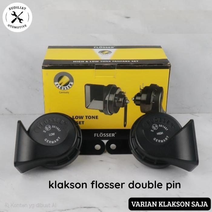 KLAKSON FLOSSER GERMANY + KABEL SET KLAKSON UNTUK MOBIL / MOTOR - KLAKSON FLOSSER