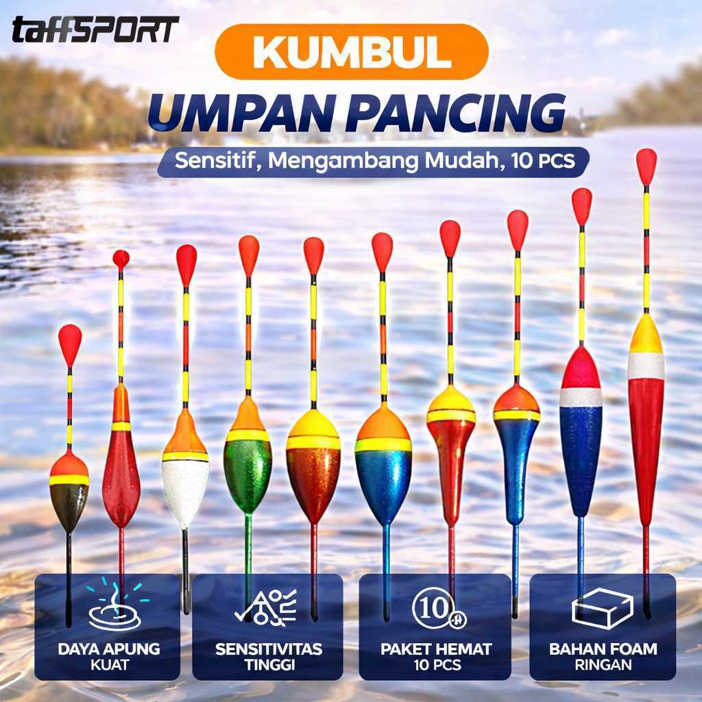 TaffSPORT Kumbul Pelampung Pancing Sensitif Fishing Float 10 PCS - P016 -GG14