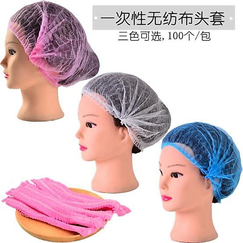 shower cap penutup kepala disposable hair net mandi hotel facial sulam alis eyelash nurse cap head m