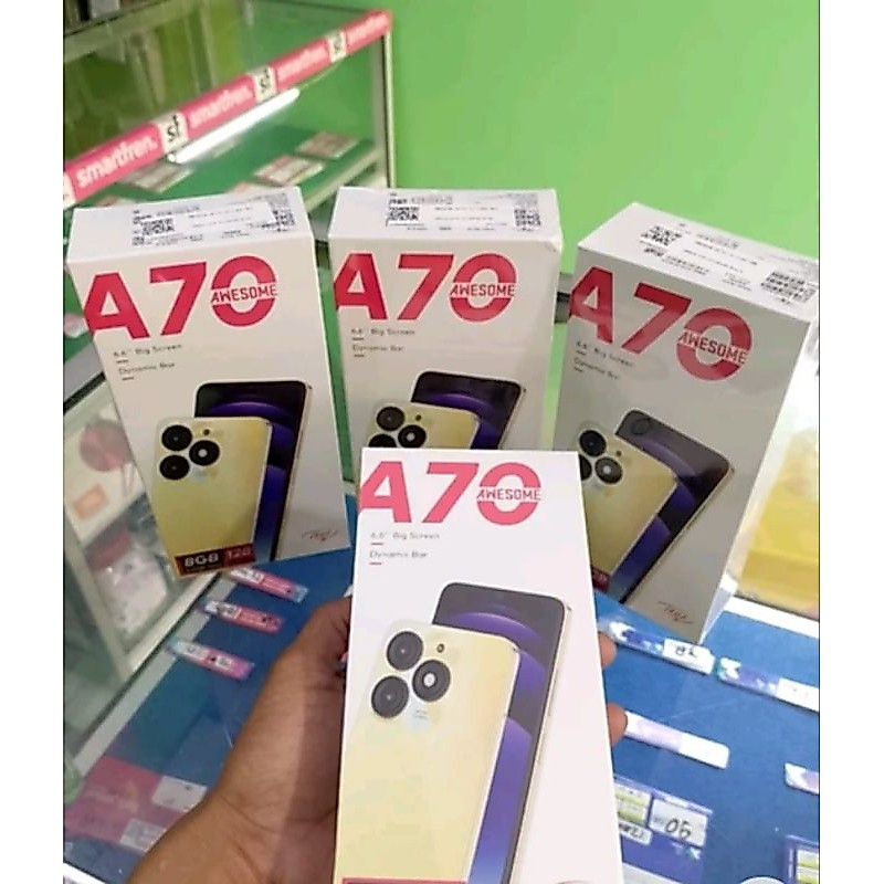 ITEL A70 RAM 4+8 RGB ROM 128 GB