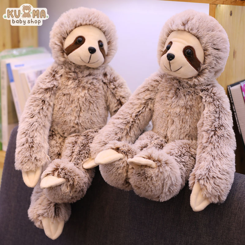 Kuma Boneka Sloth Boneka Plush Kukang, Boneka Kukang, Kategori Hewan, Lucu, Kilat, Kocak