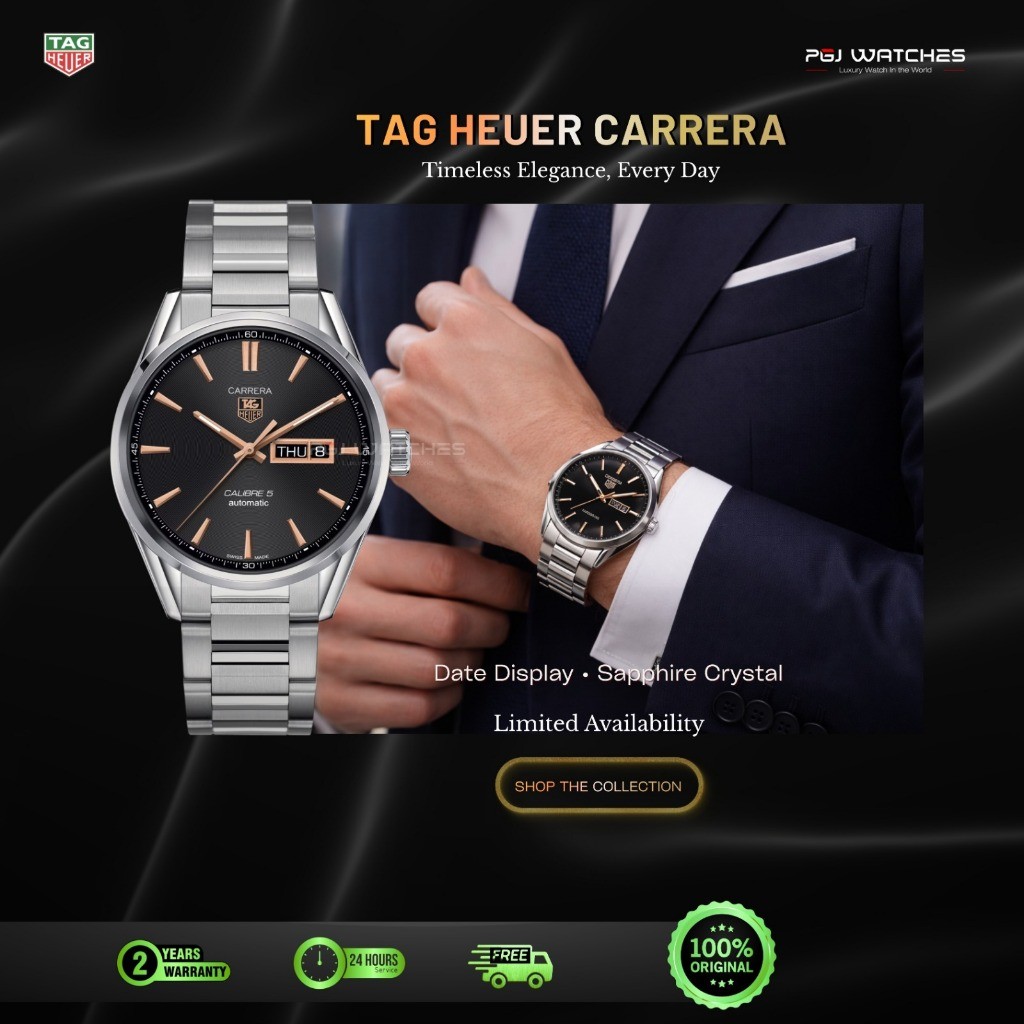 TAG HEUER Carrera Dial Black Steel - WAR201C.BA0723