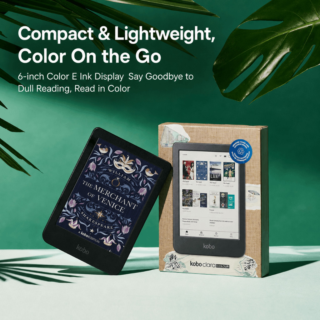 Kobo Clara Colour / Clara BW 6” E Ink eReader | Waterproof | 16GB | EPUB PDF Manga Comic Reader