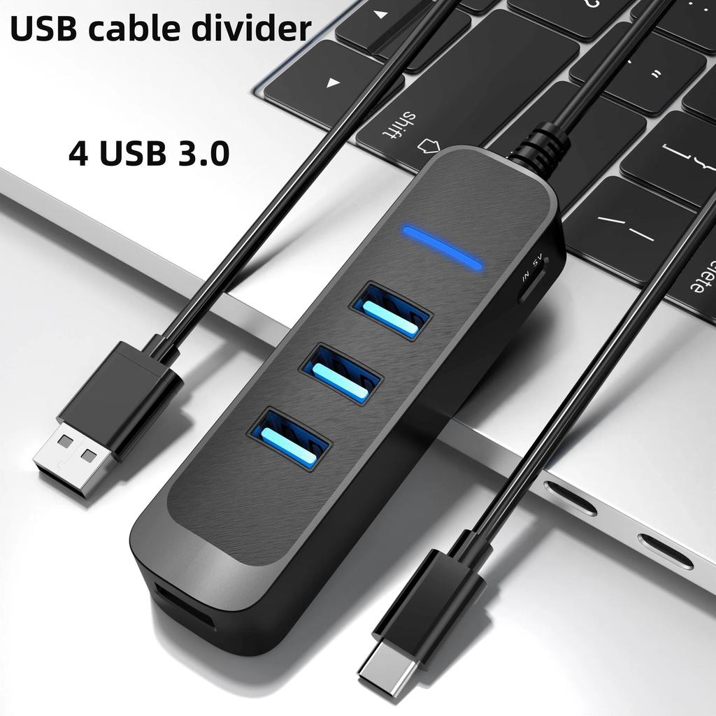 USB 3.0 Hub 4 Ports 1 USB 3.0 And 3 USB 2.0 Splitter  (USB 3.0X1+USB 2.0X3) Multiple USB HUB For PC 