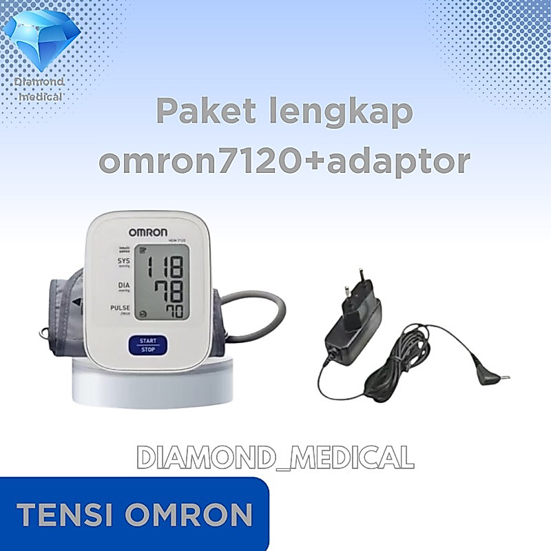 tensimeter digital omron 7120 + adaptor Omron original