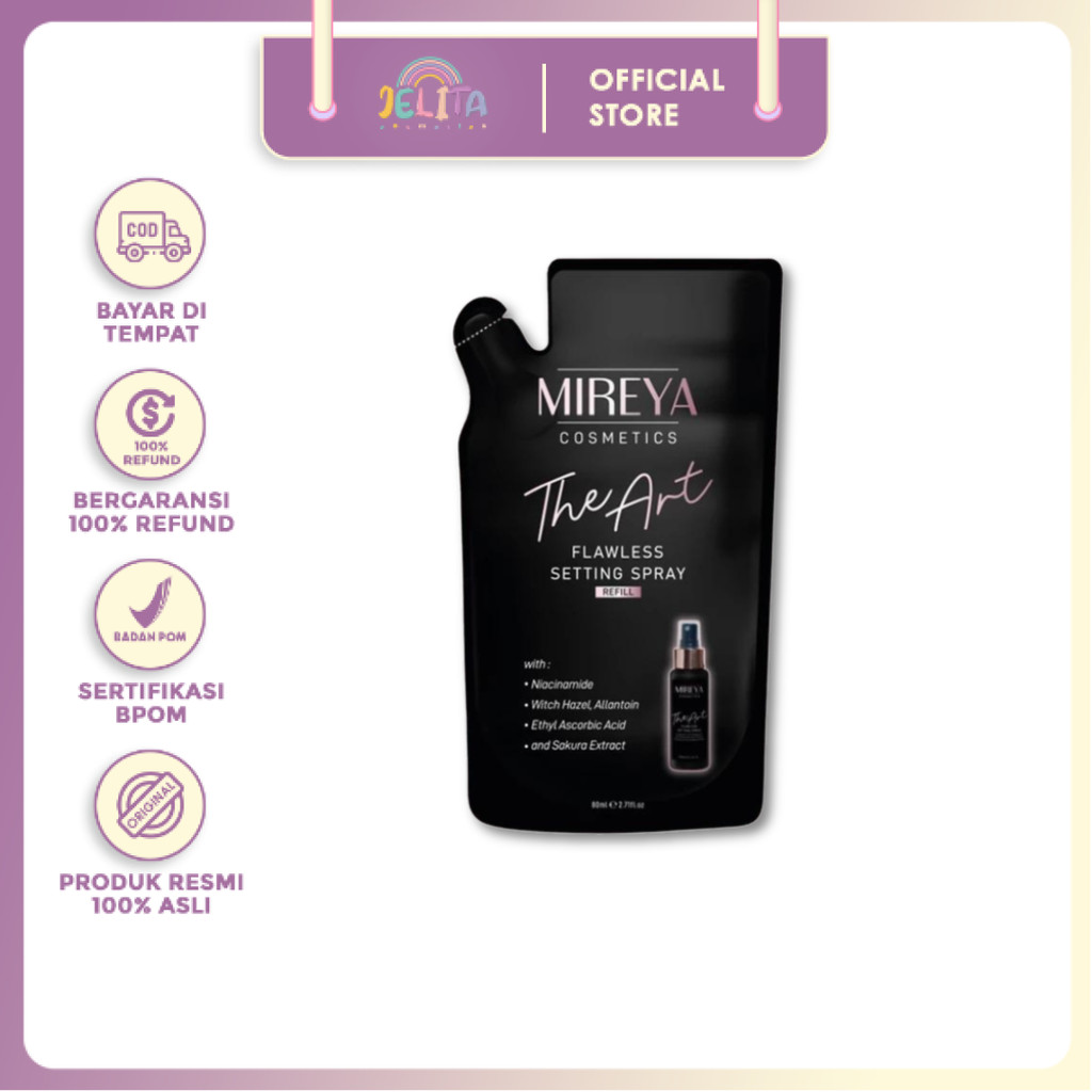 JBH - Refill Mireya The Art Flawless Setting Spray 80ml - Mireya Setting Spray & Finishing Spray