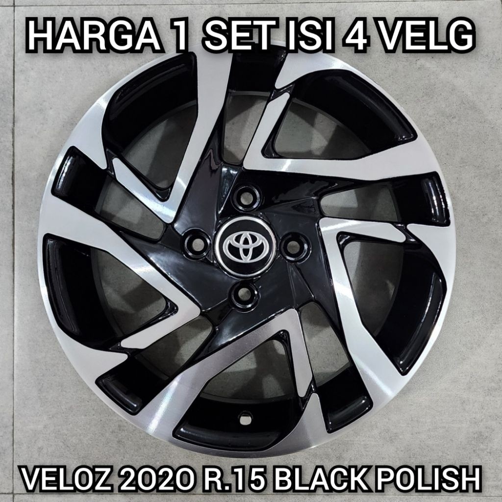PROMO SALE (HARGA U/ 4 VELG) VELG VELOZ 2O2O R.15 model ORI FREE ONGKIR, FREE PAKING KAYU & FREE PEN