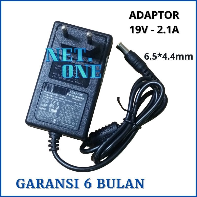 Adaptor Charger TV & Monitor LG 19V - 2.1A Bergaransi DC 6.5*4.4mm -NETONE