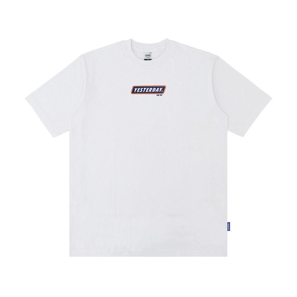 Yesterday – Baju Kaos Distro Pria Original T-Shirt Pria Cowok Keren Putih Waffle