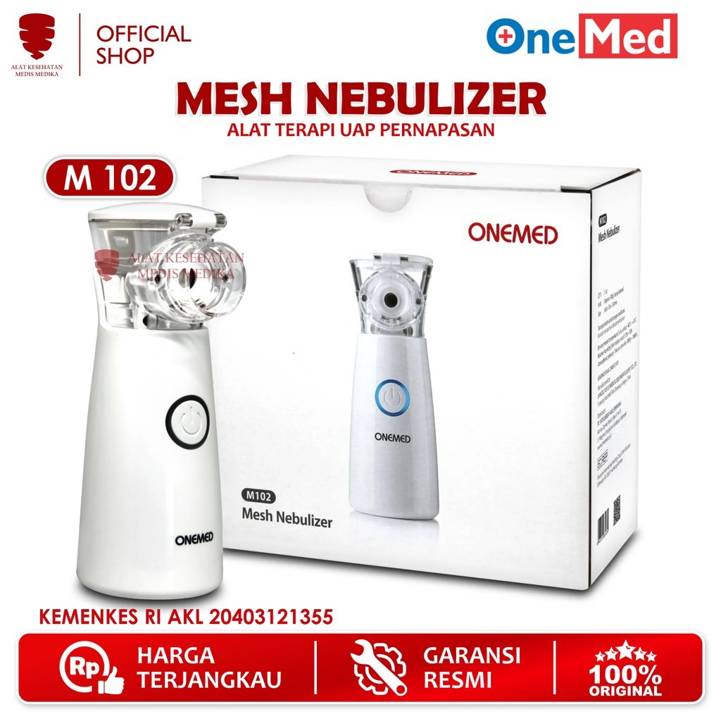 Mesh Nebulizer Alat Uap Bantu Pernafasan Compressor Nebuliser Portable Medis