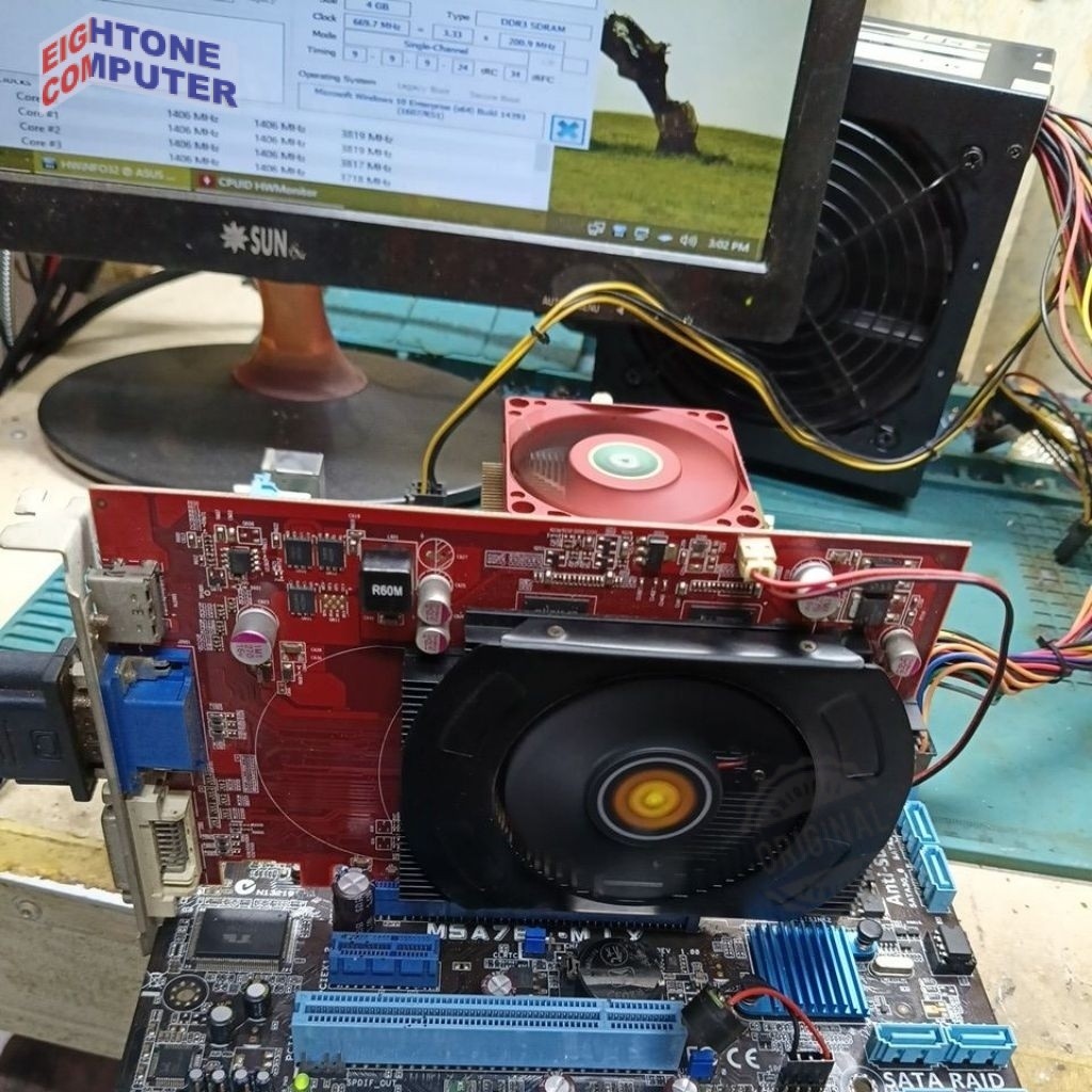 GPU VGA Card AMD ATi Radeon HD 6510 HD5570 1GB 128-bit PCI-E 16x