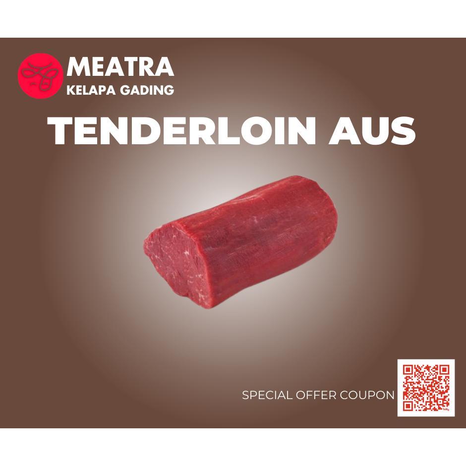 Tenderloin / Daging Sapi Has Dalam - Tenderloin Steak Impor 1 KG / Tenderloin Import