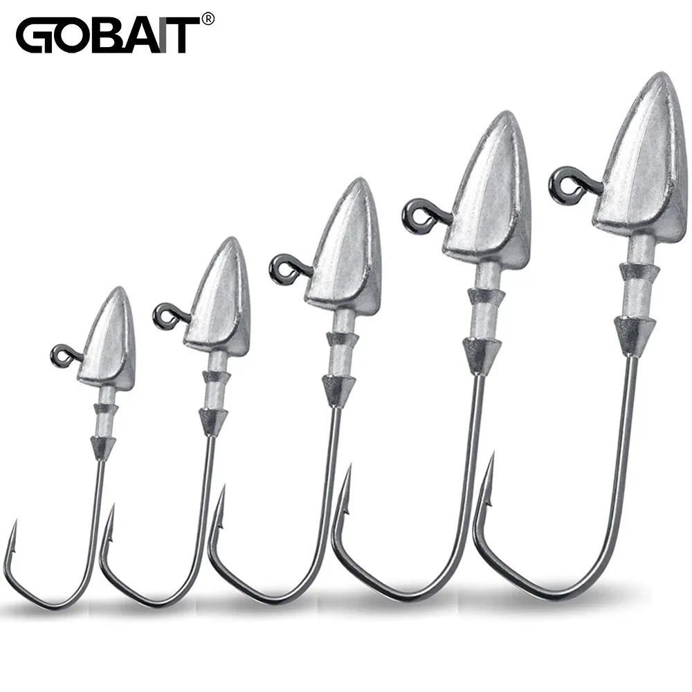 5pcs Metal Jig Head Hook 3.5g 10g 21g 35g Weight Crank Sharp Fishhook Gear Sinker Pesca for Soft Lur