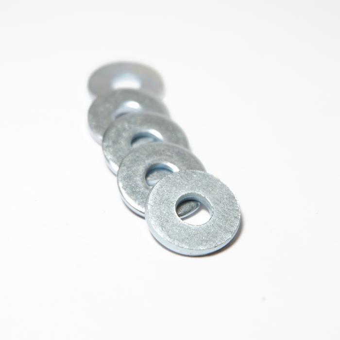 100 pcs Ring Plat Lebar M6 x 18 x 2 Putih (Washer Plate) Tebal 2mm