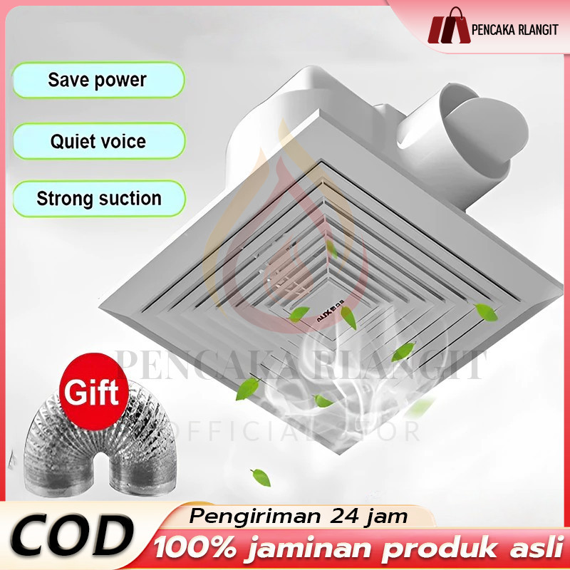 Exhaust Fan Dinding 4Inch/6Inch Kipas Exhaust Ventilasi Dinding exhaust fan kamar mandi Booster Fan