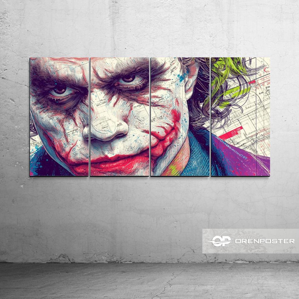 Hiasan Dinding Joker s the joker joker batman seni artwork joker pics joker Superhero Wall Art