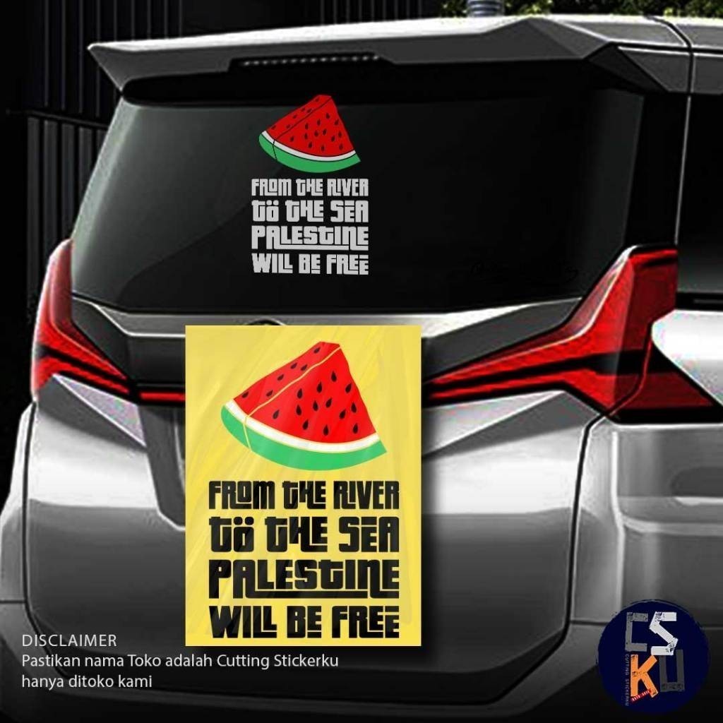 Cutting Sticker Palestine Will Be Free Variasi Motor Mobil