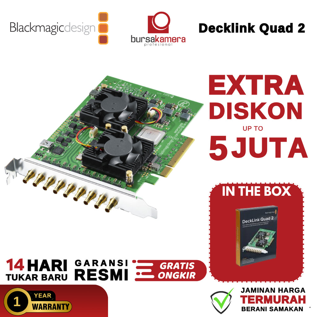 Blackmagic Design DeckLink Quad 2 8-Channel 3G-SDI Capture & Playback