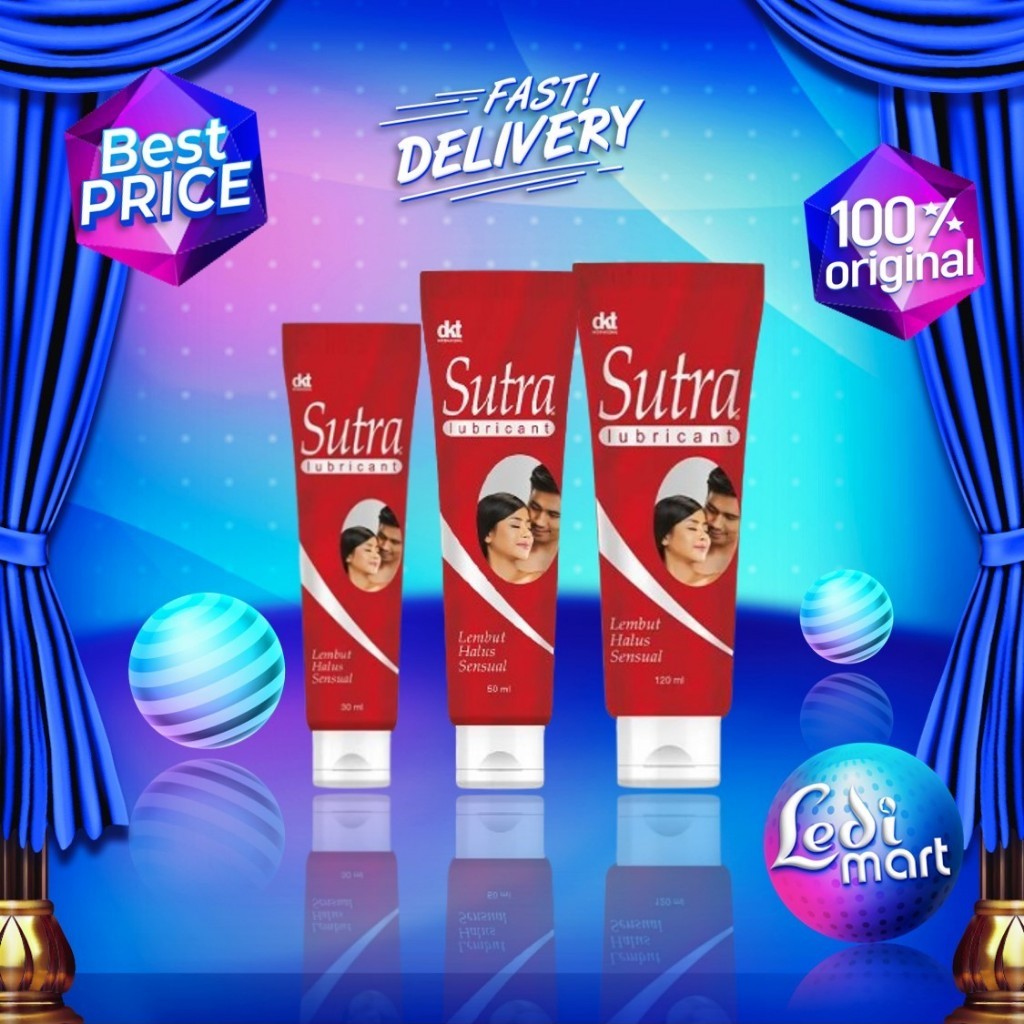 Sutra Lubricant 30ml & 50ml & 120ml - Gel Pelumas - Pelumas Lembut - Kemasan Rahasia - LEDI * kumbar