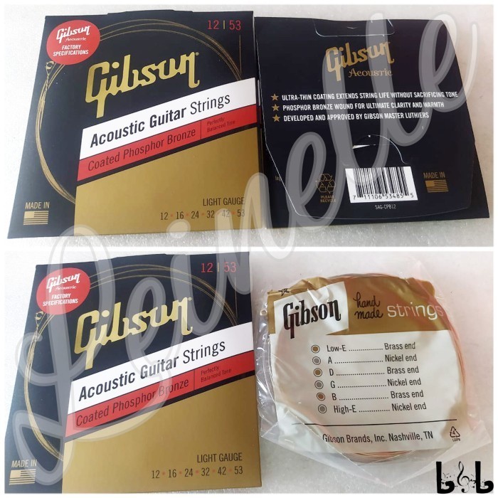 Senar Gitar Akustik Gibson Coated Phosphor Bronze Acoustic Guitar String
