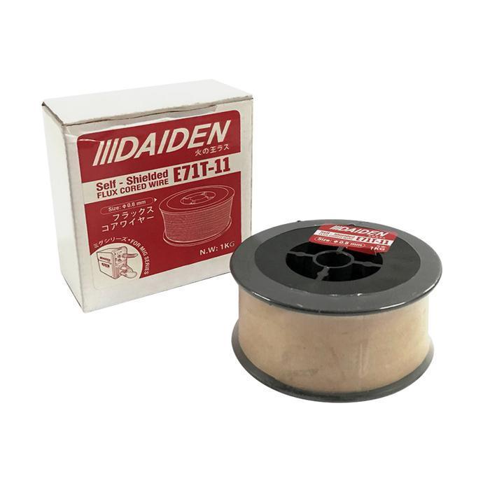 KAWAT LAS CO FLUX CORE DAIDEN E71T-11( 0.8MM) 1KG WIRE CO2 - Daiden FluxCore