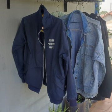 Jemuran lipat dinding multifungsi 100cm
